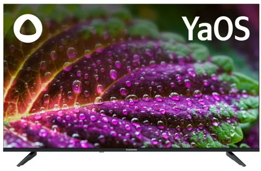 Телевизор StarWind SW-LED50UG403 LED 50" Яндекс.ТВ Frameless черный 4K Ultra HD 60Hz DVB-T DVB-T2 DVB-C DVB-S DVB-S2 USB WiFi Smart TV