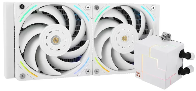 Система охлаждения жидкостная Thermalright Core Matrix 240 White LGA115x/1200/1700/1851/AM4/AM5 (2*120mm, 2150rpm, 69CFM, 27dBa, 4-pin PWM)