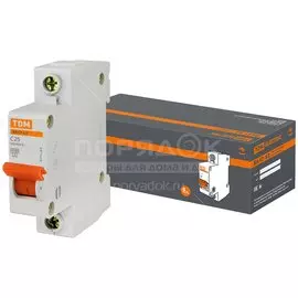Автоматический выключатель TDM Electric, ВА47-63, 1 полюс, 25, 4.5 кА, С, SQ0218-0005