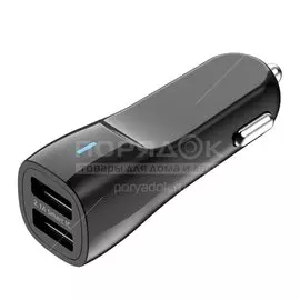 Автомобильное зарядное USB-устройство двухпортовое OLMIO 038633, 2.1 A