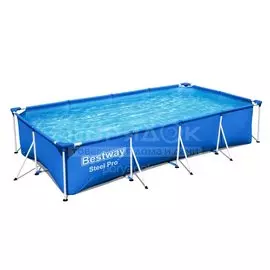 Бассейн каркасный Bestway, 400х211х81 см, Steel Pro, 56424, фильтр-насос, 5700 л