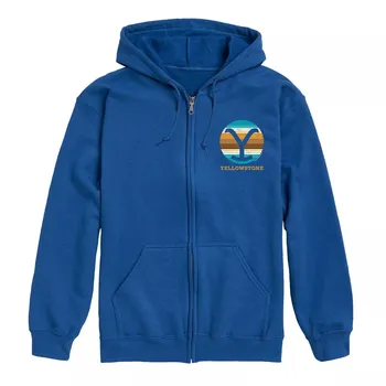 Мужская толстовка на молнии с капюшоном Yellowstone Y Brand Licensed Character