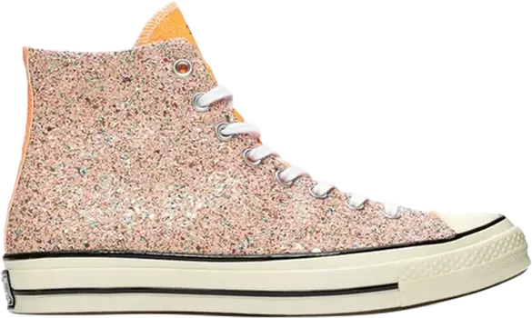 Кроссовки Converse JW Anderson x Chuck 70 Hi Glitter Pack - Nasturtium, розовый