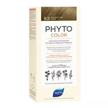 Phyto 8.3 Фитоколор Краска для волос Светлый золотистый блонд (Phyto, Краски)