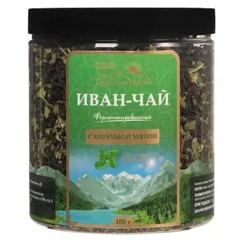 Предгорья Белухи Иван-чай ферментированный с перечной мятой, 100 г (Предгорья Белухи, )