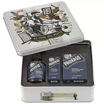 Proraso Набор для ухода за бородой : шампунь для бороды 200 мл, бальзам для бороды 100 мл, масло для бороды 30 мл (Proraso, Для ухода)