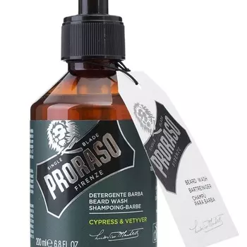 Proraso Шампунь для бороды Cypress &amp; Vetyver 200 мл (Proraso, Для ухода)