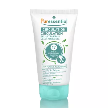 Puressentiel Гель для ног ультраосвежающий Лёгкие ноги "17 эфирных масел" 125 мл (Puressentiel, Циркуляция)
