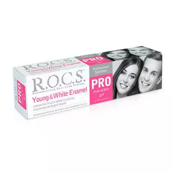 R.O.C.S. Зубная паста Young &amp; White Enamel" R.O.C.S. PRO, 135 гр (R.O.C.S., R.O.C.S. PRO)