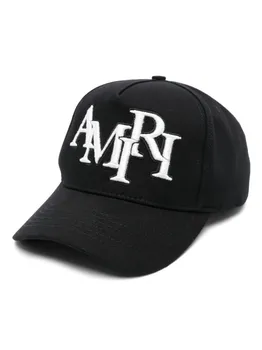 Кепка с шахматным логотипом AMIRI, черный