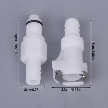 3/8 Pom Medical Panel Mount Female Quick Disconnect Coupling Hose Barb Air Water Cpc Connectors