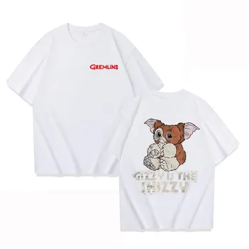Летний топ с круглым вырезом с принтом «GIZZY IS THE SHIZZY» Модный повседневный из чистого хлопка с коротким рукавом Мужские и женские футболки унисекс S чёрный