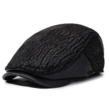 Autumn Winter Men s Peaked Cap Outdoor Warm Cap for Middle-Aged and Elderly кофейный