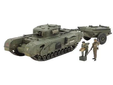 Британский Черчилль Крокодил 1:35 Tamiya 35100