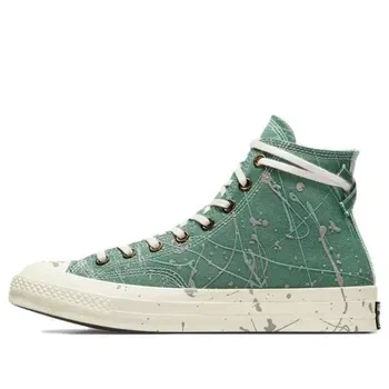 Кроссовки chuck 70s high top paint splatter 'admire elm' Converse, зеленый