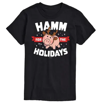 Футболка с рисунком Pixar's Toy Story 4 Big & Tall Hamm For The Holidays Disney