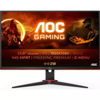 Монитор AOC 24G2SPAE LCD 23.8'' [16:9] 1920x1080(FHD) IPS, Black-Red