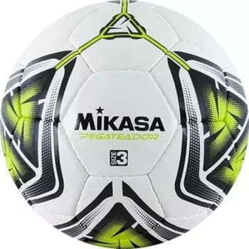 Мяч футбольный Mikasa REGATEADOR3-G, р.3, бело-черно-зеленый