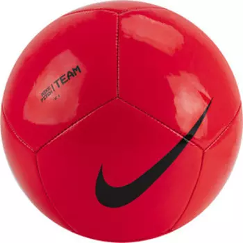 Мяч футбольный Nike Pitch Team, арт. DH9796-635, р.5, 12 пан., красный
