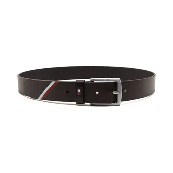 Фирменный кожаный ремень Denton Tommy Hilfiger, коричневый