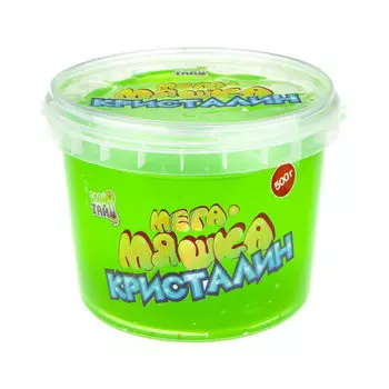 Мега-Мяшка Кристалин, надувная, 500 г, зеленая
