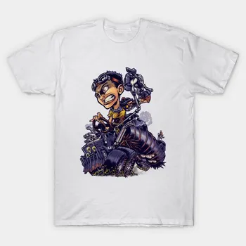 T Shirt Women Furiosa Fink Harajuku Print Kawaii Tshirt Summer Short Sleeve Female T-Shirt Top Tee S розовый