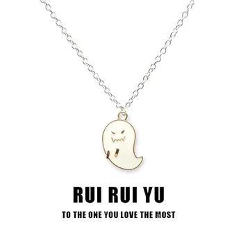 RUI RUI YU Белый призрак ожерелье кулон ожерелье для женщин мужчин подруга пара любовник ювелирные изделия подарок 1 PC