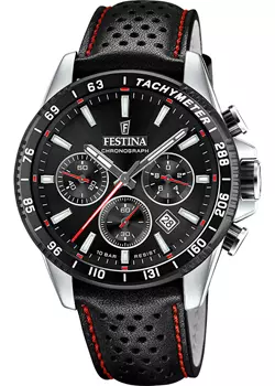 fashion наручные мужские часы Festina F20561.4. Коллекция Timeless Chronograph