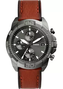 fashion наручные мужские часы Fossil FS5855. Коллекция Bronson Chronograph
