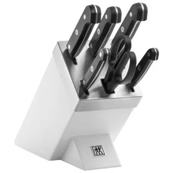 Zwilling Набор из 5 ножей с ножницами и затачивающим блоком белый Gourmet Zwilling