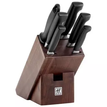 Zwilling Набор ножей с подставкой 7 предметов, коричневый Four Star Zwilling