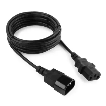 Кабель питания IEC-320-C14-IEC-320-C13, 10A, 5м, черный Cablexpert (PC-C14-C13-10A-5)