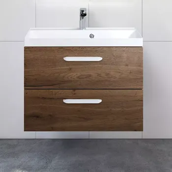 Тумба с раковиной BelBagno Aurora 70 темное дерево