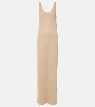 Ламе макси-платье Saint Laurent, Dore Clair