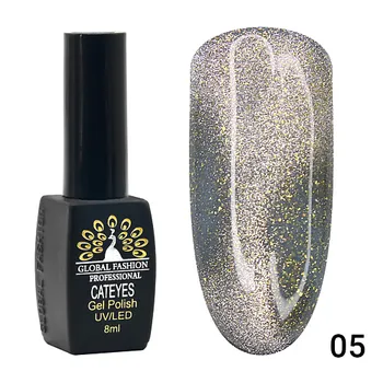 GLOBAL FASHION Гель лак кошачий глаз 24D Wild 01
