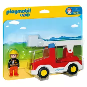 Конструктор Playmobil 1.2.3.: Пожарная машина с лестницей