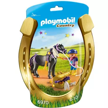 Playmobil Конструктор Конюх с Пони Звездочка