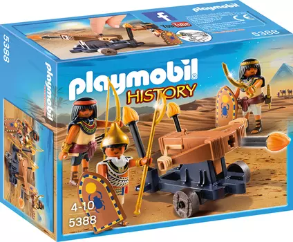Конструктор Playmobil Римляне и Египтяне: Египетский солдат с Баллистой
