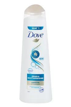 Шампунь DOVE д/тонких волос объем и восстановление женский, 380 мл