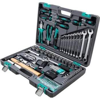 Набор инструментов, 1/2", 1/4", CrV, пластиковый кейс 98 предметов// Stels