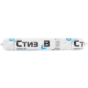 Герметик акриловый для окон Сазиласт Стиз В цвет белый 0.9 кг
