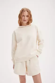 Худи из 100% хлопка "Лён" женское