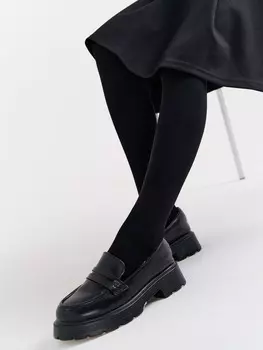Колготки однотонные "Черные" 7+