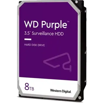 Внутренний HDD диск WD Purple 8TB, SATA3, 3.5" (WD85PURZ)