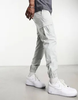 Серые брюки карго из полиэстера Jack & Jones Intelligence