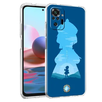 Soft Clear Case For Xiaomi Redmi Note 10 9 8 Pro 9S 10S 8T 9A 9C K40 7 9T 8A Shockproof Silicone Phone Cover Genshin Impact Game Redmi K40
