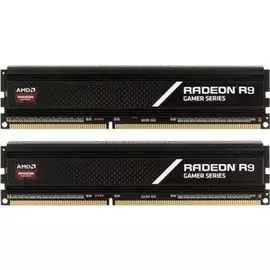 Модуль памяти DDR4 8GB (2*4GB) AMD R9S48G3206U1K Radeon R9 Gamers PC4-25600 3200MHz CL16 радиатор 1.35V RTL
