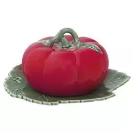 Масленка с крышкой Bordallo Pinheiro Томат 20x18 см