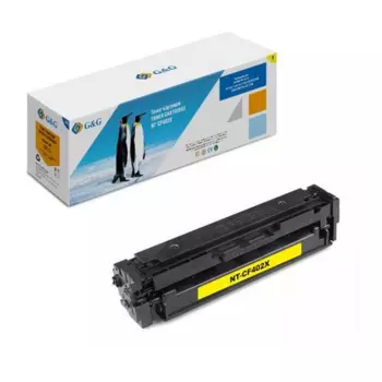 Картридж лазерный G&G GG-CF402X/NT-CF402X (№201X/CF402X), желтый, 2300 страниц, совместимый для CLJ M252/CLJ M252N/CLJ M252DN/CLJ M252DW/CLJ M277n/CLJ M277DW