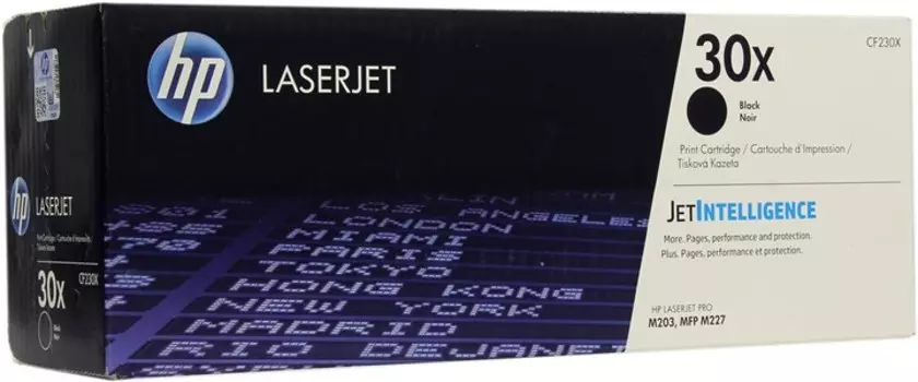 Картридж лазерный HP 30X/CF230X, черный, 3500 страниц, оригинальный для HP LaserJet Pro MFP M227, LaserJet Pro M203